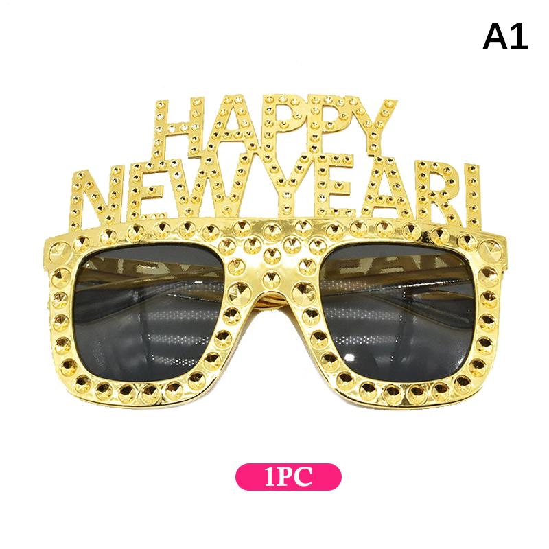 Funky Glasses For Christmas 2026 And  Year'S Gifts Happy  Year Decorative Glasses Party Props  Year Party Supplies