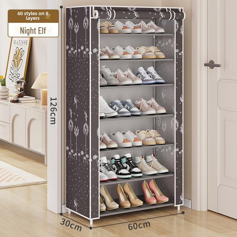 

Компактна багатошарова пилонепроникна полиця для взуття для зберігання в приміщенні 8 layers коричневий