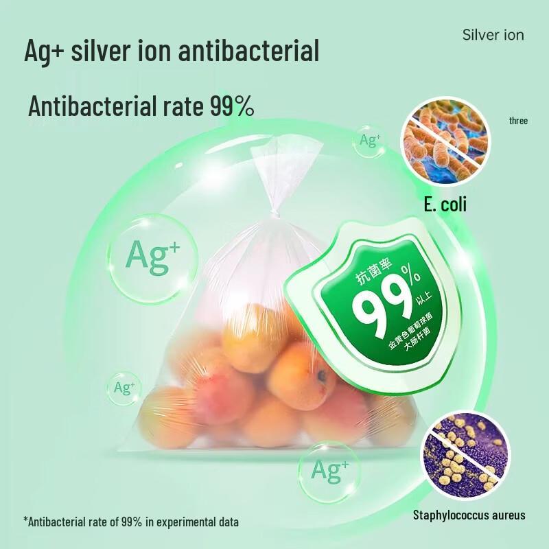 MARYYA Flat Top Antibacterial Food Storage Bags