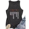 Letter-printed Round-neck Vest Spring and Summer Casual Sleeveless Top