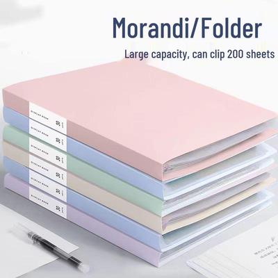 A4 Multi-Layer Transparent Document Folder for Students - Flip-page Design for Test Papers, Sheet Music, and Prenatal Exam Data Storage.