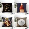 Classic Brandy Brands R-Remy Martin Pillow Case Cotton Linen Fabric Square Zipper Pillowcase Home Decorative Living Room