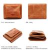 AGILITY affa "Lion" Mini Wallet, Tri-fold Wallet, Ultra-Small Leather Wallet, Genuine Leather, Mini, Small, Thin