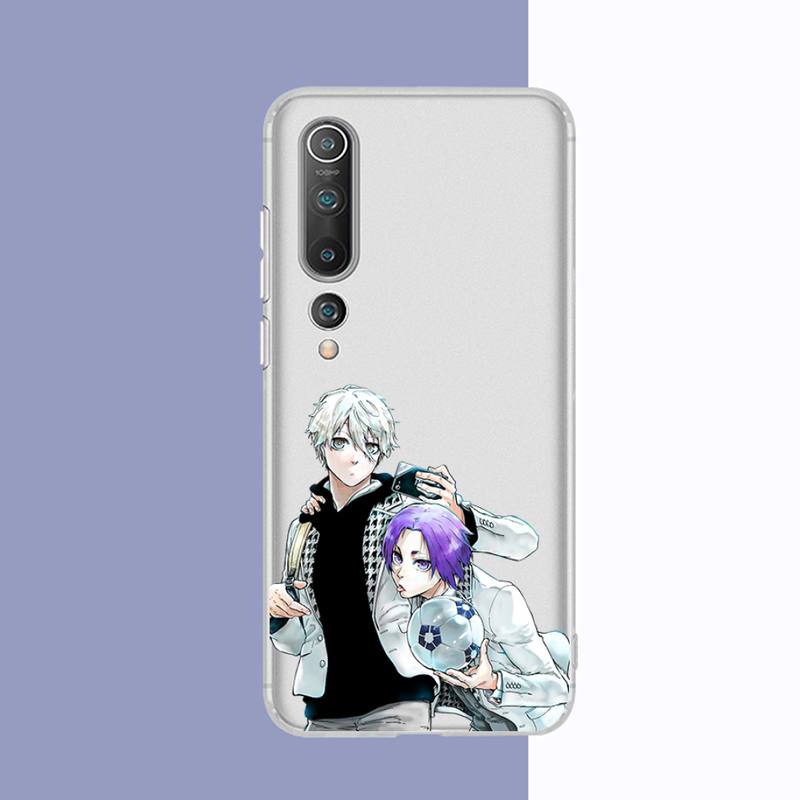 Blue Lock Anime Phone Case for Redmi 10 5plus 7A Note 5 8 9 A K20 K40  8T 10 Pro Clear Case