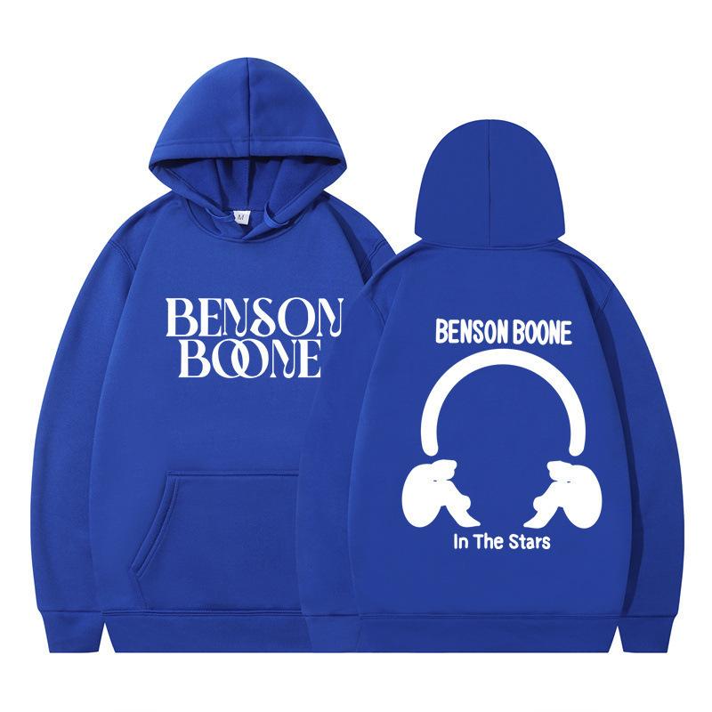 Hooded Sweater Harajuku Funny Benson Boone Sweater Long Sleeve Men's and Women's Pullover