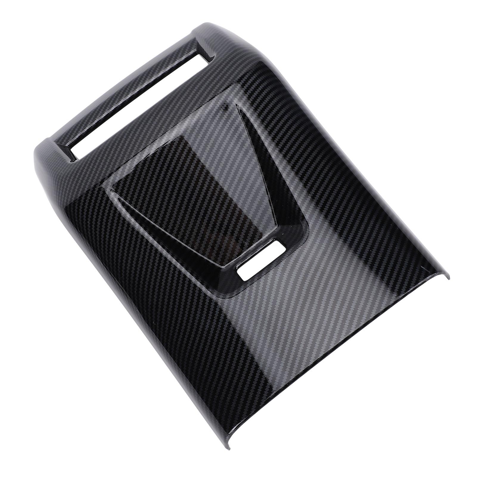 

Накладка на задний воздуховод с рисунком карбонового волокна, самоклеящаяся накладка на задний воздуховод кондиционера, отделка автомобиля