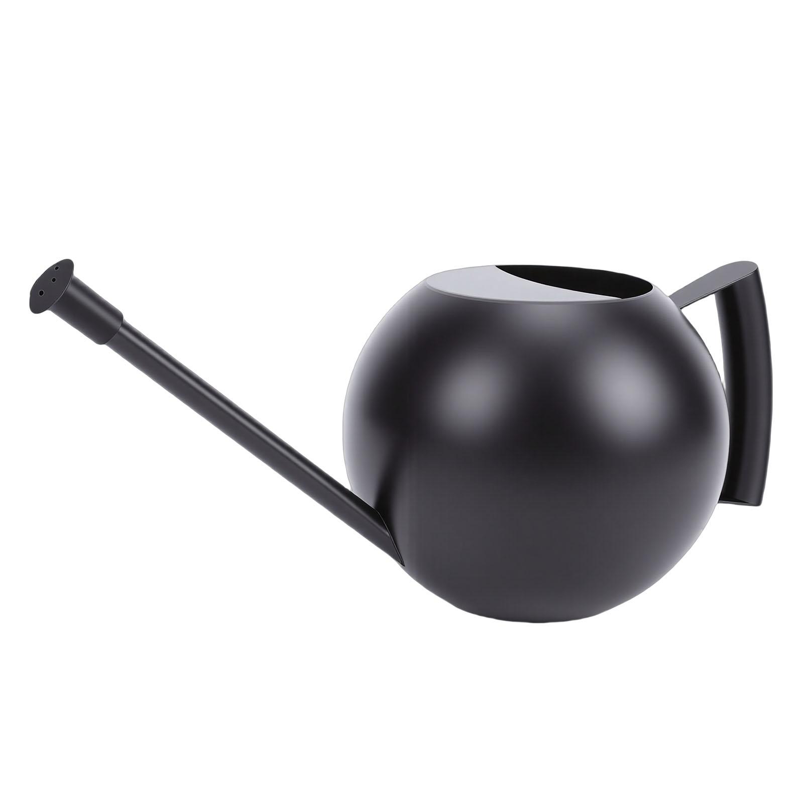 

Watering Can Black 1000ML Stainless Steel Long Spout Watering Pot with Removable Nozzle for Succulent Flowers