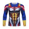 Fight Rashguard Men's Sports T-shirt Tops Fitness Printed Sublimation Boxing MMA Compression Tights Long Sleeve T-Shirts