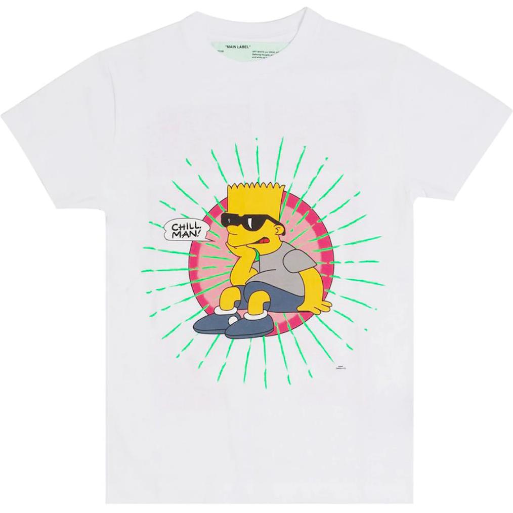 OFF WHITE Bart Brillen T-shirt OMAA036S191850030188