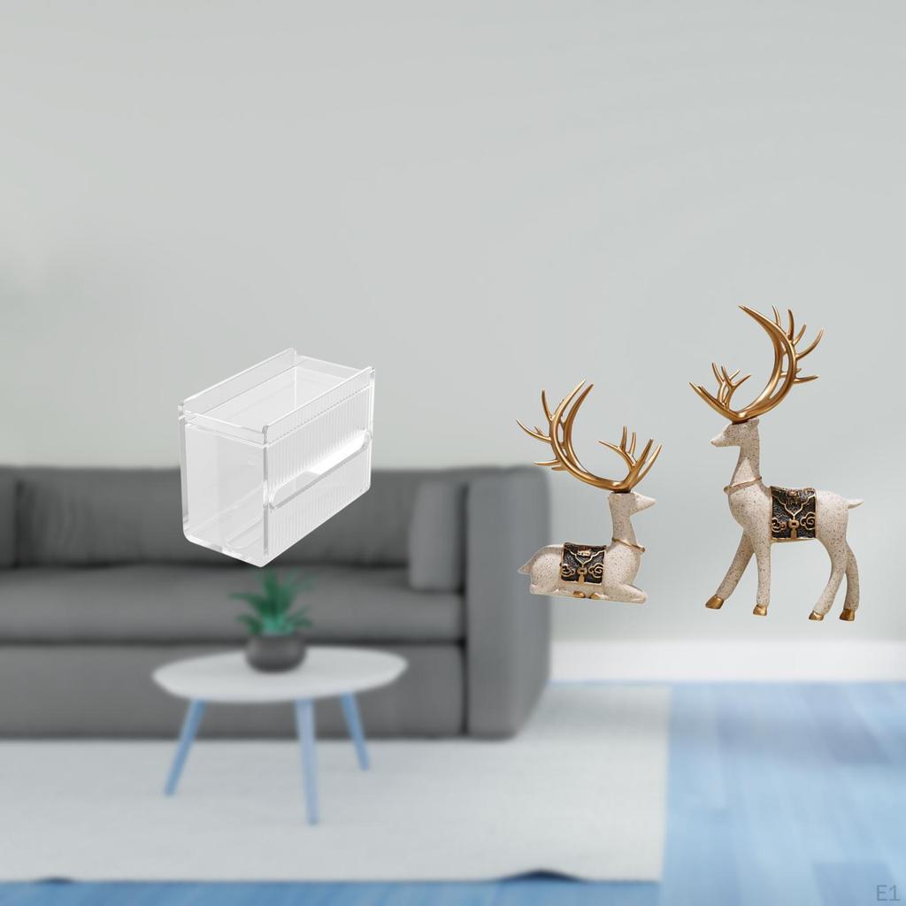 Modern Acrylic Toilet Paper Storage Box And Reindeer Statue Sitting Standing Deer Figurines Wall