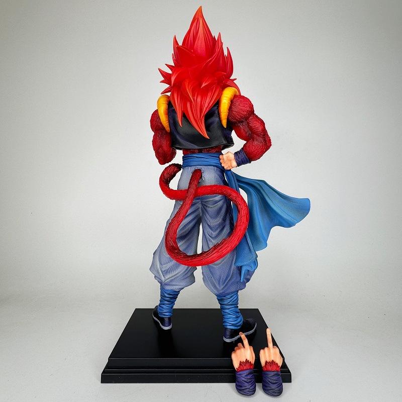 JT Studio Dragon BallZ Wugita Gogeta The Fourth Form SSj3 Broly 12.99Inch/33cm Can Change Hand PVC Provocation Figure Toys Gifts