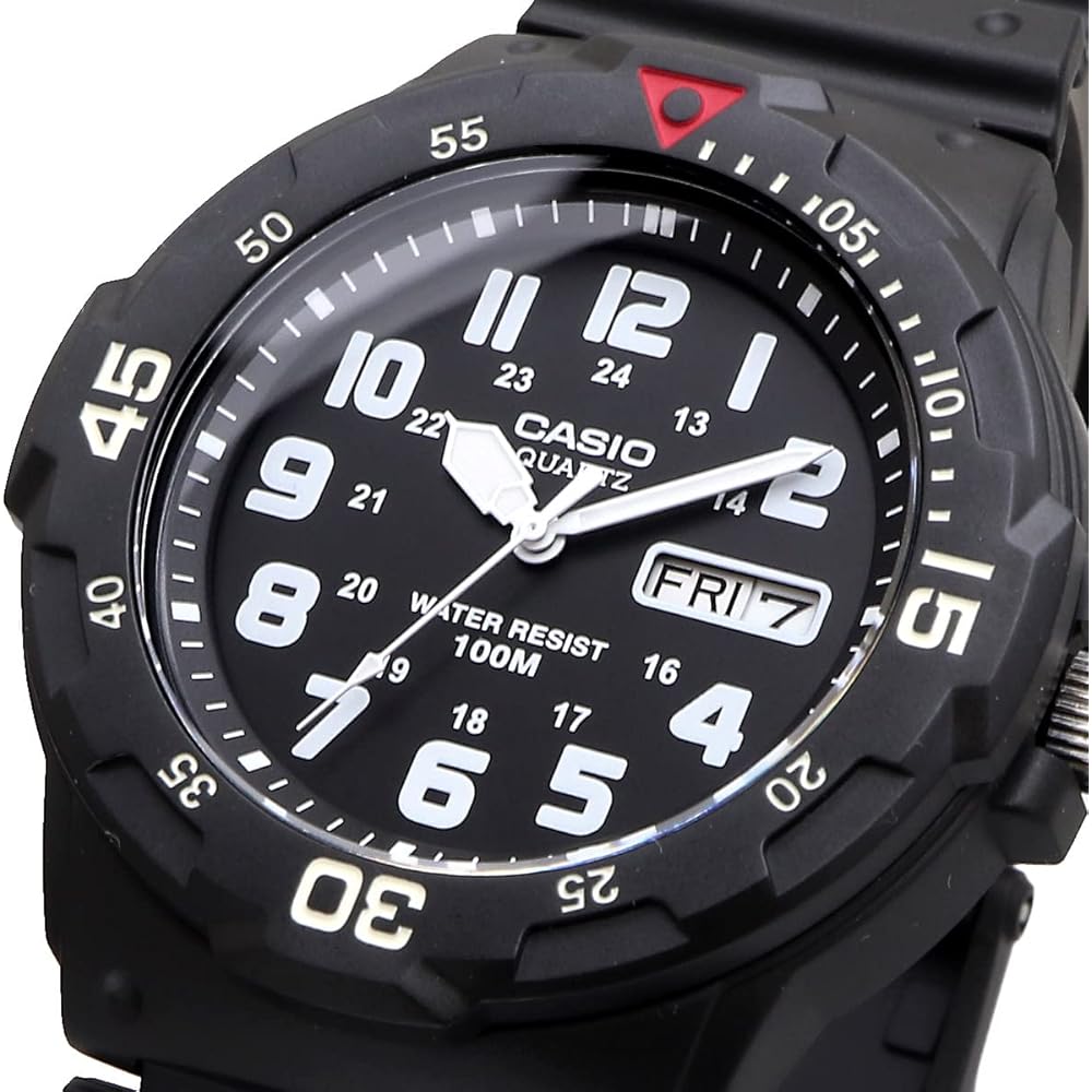 Casio Standard Quartz Wristwatch MRW-200H-1BV Men's Black Arabic Dial Overseas Model