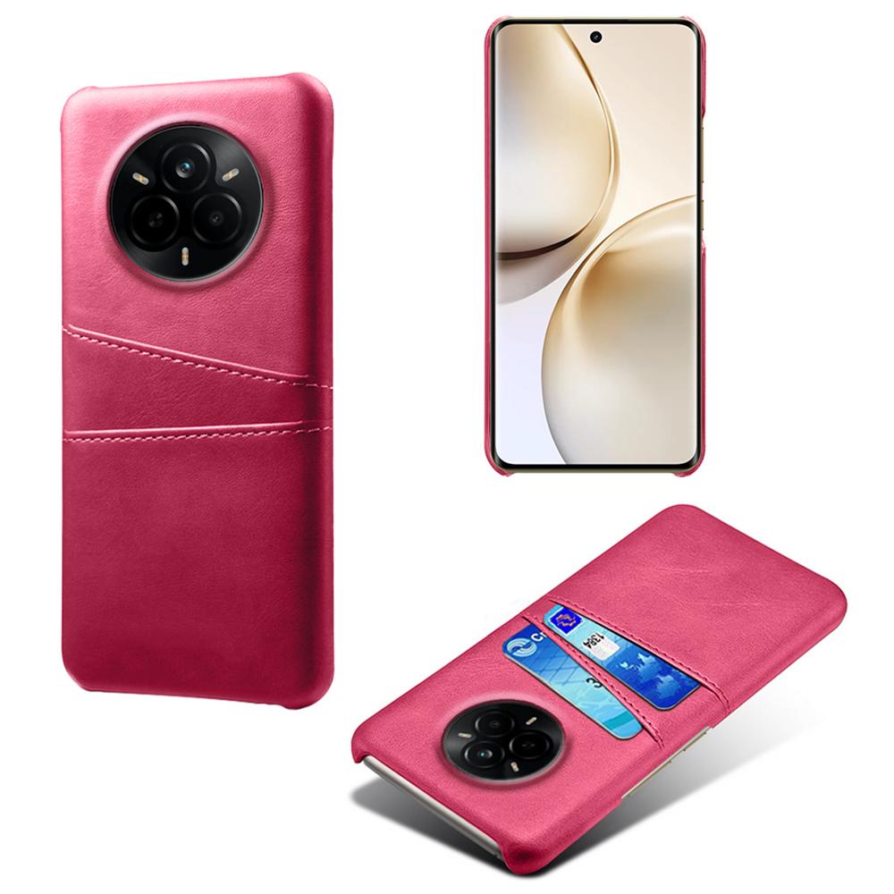 For Realme 14 Pro 5G Case Dual Card Slots PU Leather+Hard PC Phone Cover