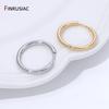 14K Gold Plated Brass Round Hoop Earring For Women Girls Fashion Circle Ring Earrings  Wedding Party Gifts