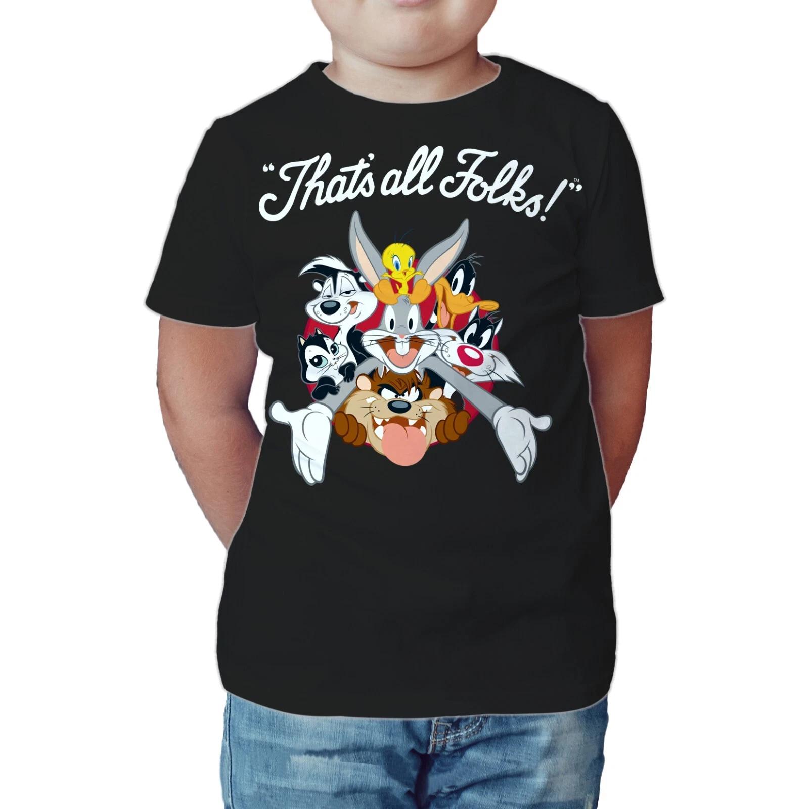 Looney Tunes All Stars That s All Folks Official Kids Cartoon T-Shirt 120