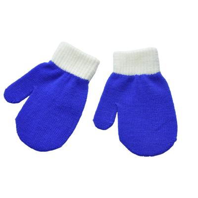 1 Pair Kids Mittens Winter Clothes Accessory Simple Style Children Mitts Boys Girls Supple Knitting Toddler Mitts for Outdoor