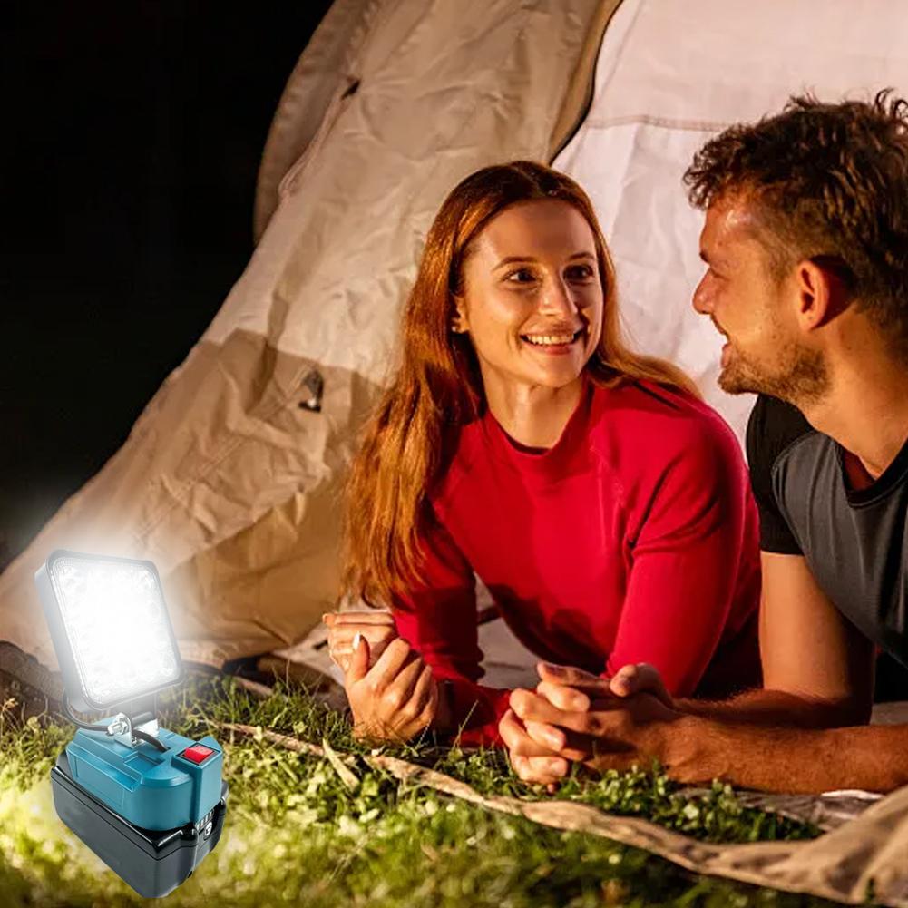 3 Inch LED For Makita 14.4V-18V Work Light Outdoor Flashlight Camping Lamp Li-ion Battery Emergency Lighting Cordless Lantern