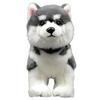 lilizzhoumax Alaska Dog Plush Toy, Realistic Stuffed Dog, Super Soft Plush Toy for Girls, Kids, Home Decor (Gray, 11 inches), Medium