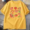 Fruit Tomato TShirt Cottagecore Clothing Vegan T Shirt Aesthetic Clothes Unisex Women Graphic T Shirts Summer Harajuku Cotton Tee