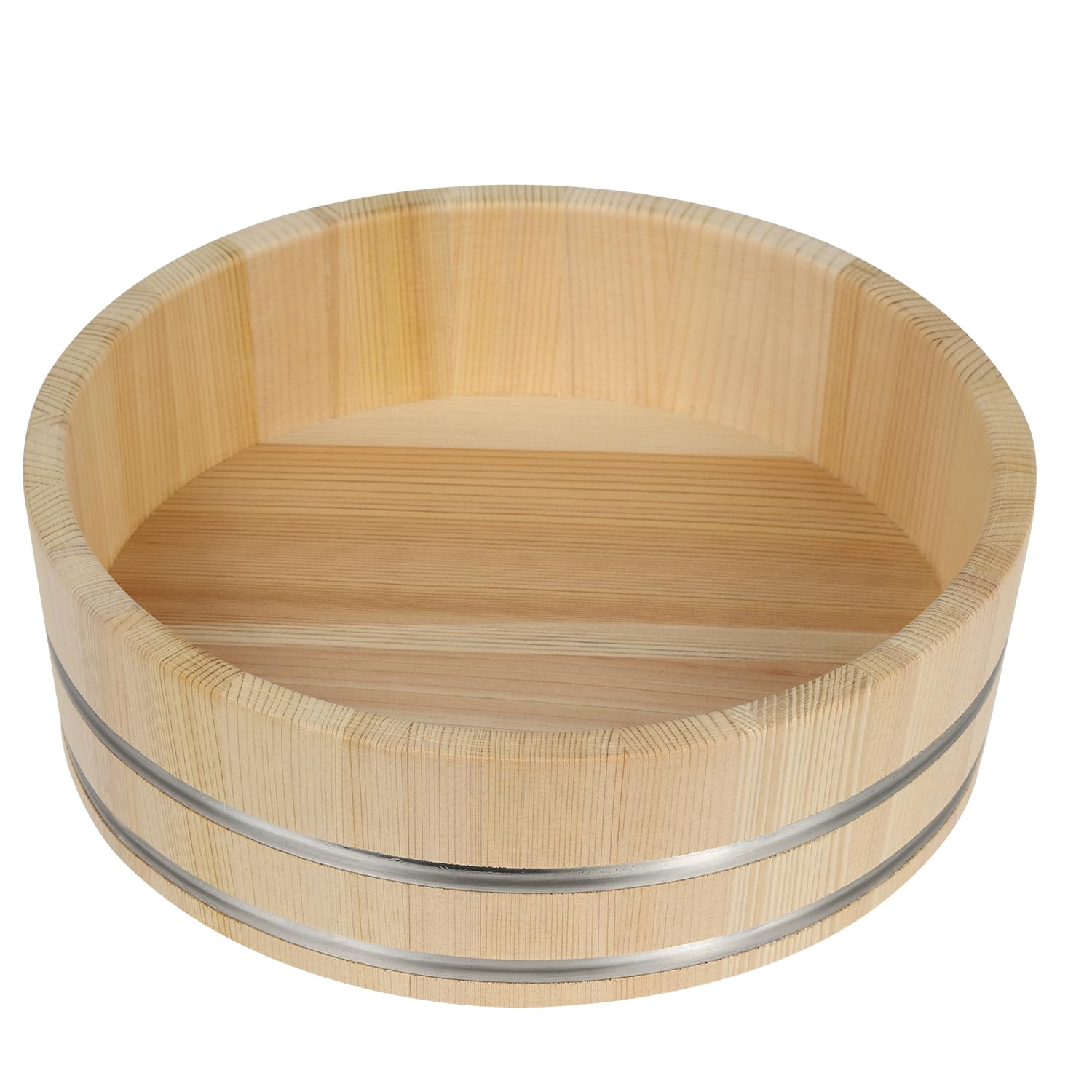 [Hinoki-o] Kiso Sawara Rice Tub, 24cm, Wooden Sushi Tub, Made in Japan