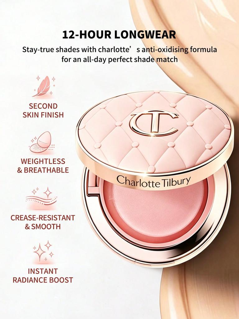 Charlotte Tilbury Pillow Talk Beautifying Cushion Foundation #0.5N Fair | Radiant Finish | 5g / 0.176 Oz.