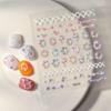 2024 Xiaohongshu Rabbit & Wreath Nail Stickers - Cute Cartoon Series in Multiple Styles