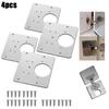 Hinge Repair Plate Cupboard Door Hinge Fixing Plate Door Hinge Repair Kit Mounting Repair Side Panels Cabinet Door Connection