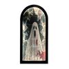 Halloween Hologram Ghost Mirror Spooky Blood Ghost Mirror with LED Light for Bedroom Kitchen Haunted House Decor