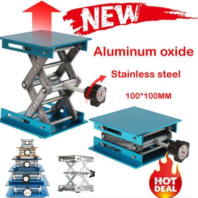 Mesa elevadora de aluminio para fresadora, plataforma elevadora para laboratorio de grabado y carpintería, bancos de madera