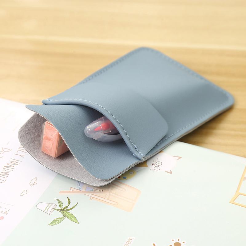 Pu Leather Pencil Bags For Clothes Pocket Doctor Nurse Staff Leak-Proof Pen