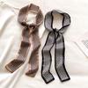 Korean Spring and Autumn New Leopard Print Scarf Women's Decorative Scarf Headband Fashion Scarf Belt Band Ties
