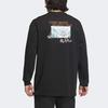 Adidas Letter Logo Print Round Neck Long Sleeve T-Shirt Men Tops Black IT8846