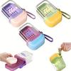 Portable travel soap box, new creative travel specific double-layer sealed drain mini soap box with lid