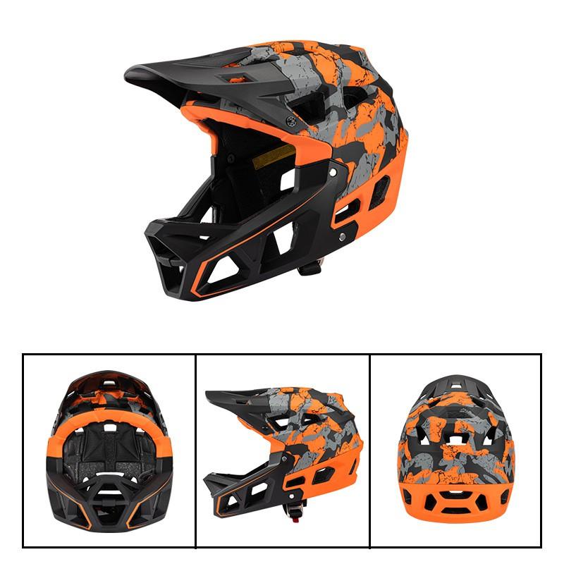 Adult Full Face Motocycle Helmet Off-Road Trail Riding Downhill Racing Enduro Dirt Bike Use Camo PCEPS Shell
