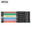 Screwdriver Bits 6 Pcs/set Alloy Steel High Quality