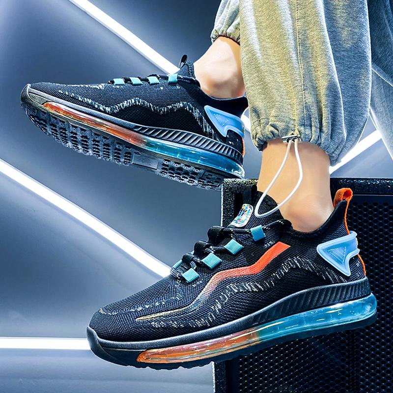2022 Breathable Men Shoes Fashion Mesh Running Shoes Air Cushion Fitness Training Shoes Comfortable Walking Shoes Zapatos Hombre