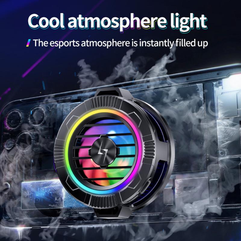 

P66 Магнитный кулер для телефона Портативный телефон Полупроводниковый радиатор Быстрое охлаждение Охладитель для телефона Освещение