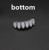 Teeth Grillz Set for Unisex Top Bottom Mouth Silver Teeth Grills Tooth Cap Removable Dental Body Jewelry