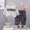 Kids Casual Long-Sleeve Set, Comfortable Daily Wear Outfits