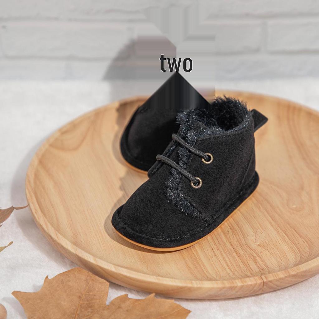 Botas de Bebé para Otoño Invierno con Suela de Goma Antideslizante y Forro de Felpa
