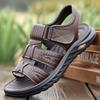summer New Designer Beach Shoes For Men Garden Casual Leather Sandals Male Solid Color Platform Sandals