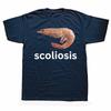 2025 Scoliosis Funny Shrimp Meme Graphic T-shirts Men Women's Fashion Casual Tshirt 100% Cotton Loose Oversized T Shirt