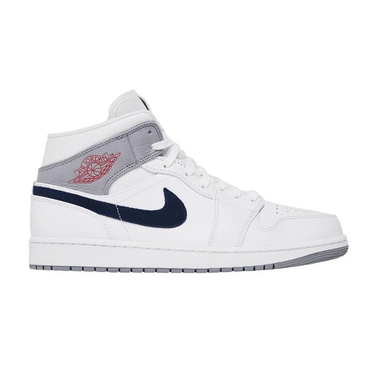 Jordan 1 Mid Paris White 45