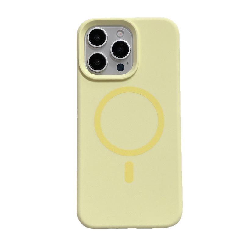 17 Pro Max Liquid Silicone Magnetic Phone Case, Full Coverage, Anti-Drop, High-End Protective Cover for Apple 17.