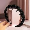 Retro Leopard Print Plush Headband - Non-Slip, Korean Style for Women, Perfect for Autumn and Winter Face Washing