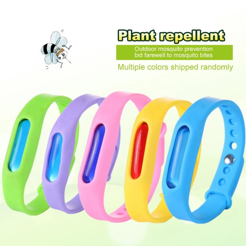 Mosquitoes Repeller Bracelet Silicone Essential Oil Mosquitoes Repeller Adjustable Fly Repeller Bracelet for Children Adults