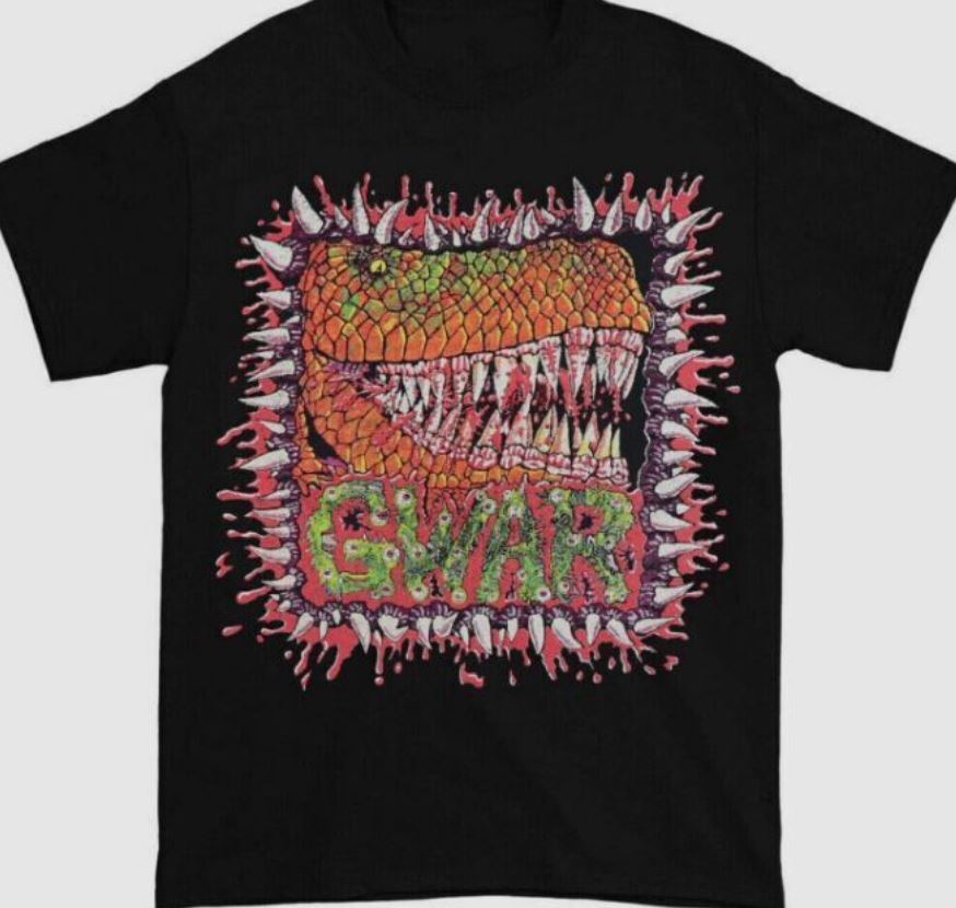 

Gwar Gor Gor Dinosaur T-shirt Tops Tee Hip Hop Black S-4XL Shirt S