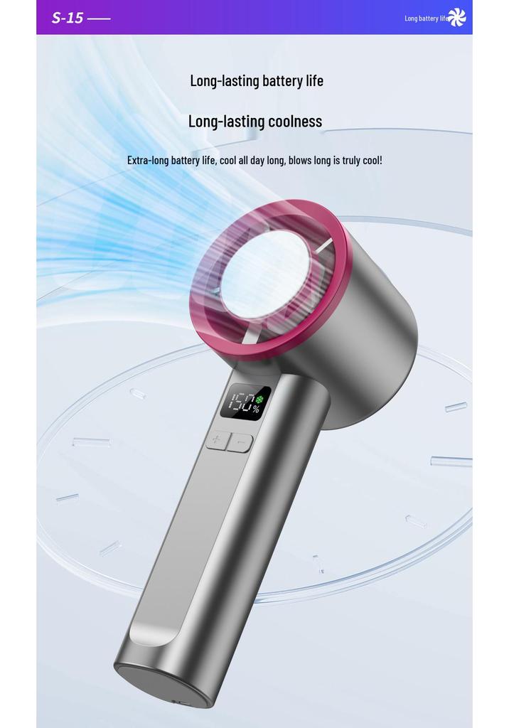 2025 TK-150 Handheld Fan: High-Speed Cooling with Ice Pack & Strong Wind