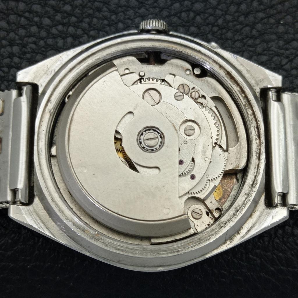 RICOH R31 AUTOMATIC JAPAN MENS VINTAGE SILVER COLOR DIAL WATCH a701921-5 R207-a701921