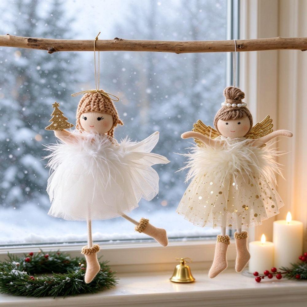 Small Pendant Plush Doll Pendant Plush Xmas Hanging Decorations Christmas Tree Pendant Home Decor